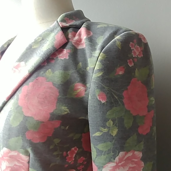 Only Blue Behaviour Blazer Roses - Picture 4 of 8